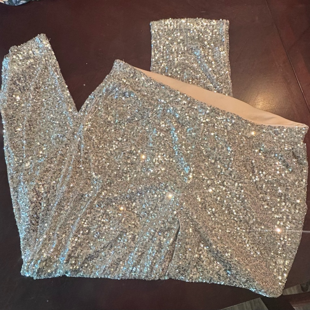 Cable & Gauge Sparkling Sequin Pants